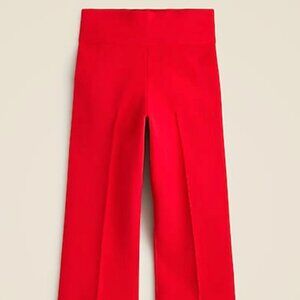 J. Crew Delaney kickout sweater pant in red